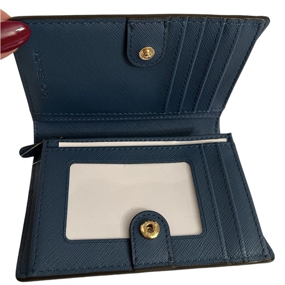 Michael Kors Jet Set Charm Medium Saffiano Leather Wallet (DK CHAMBRAY) - Picture 2 of 12